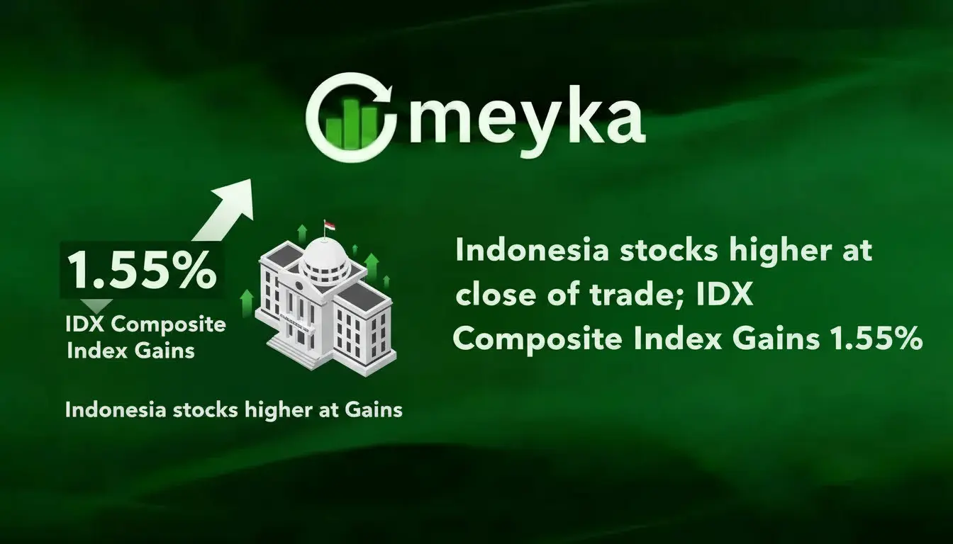 Indonesia Stocks Higher at Close of Trade as IDX Composite Index Gains 1.55%