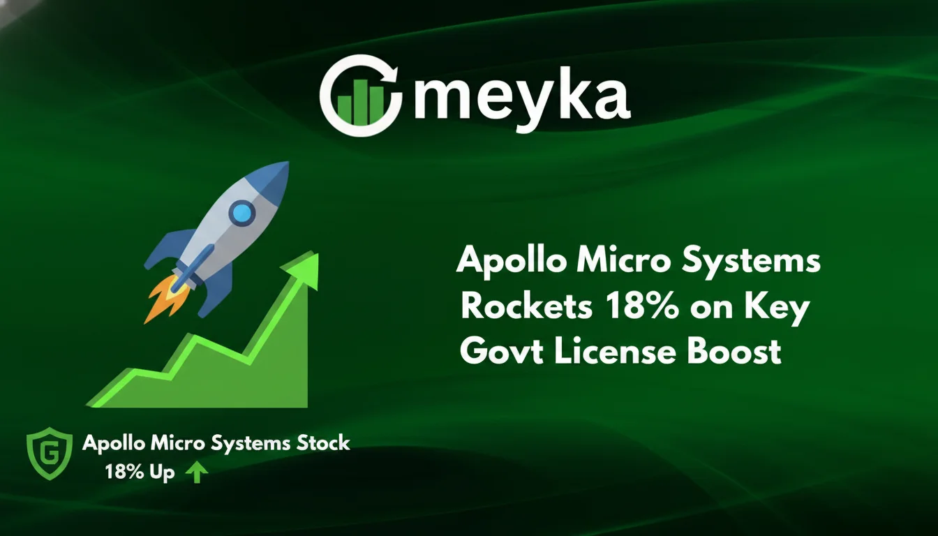 Apollo Micro Systems Stock Rockets 18% on Key Govt License Boost