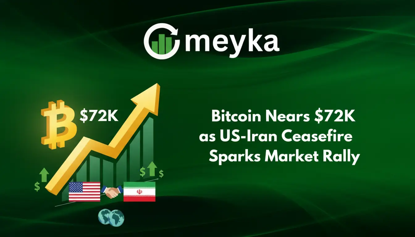 Bitcoin Nears $72K as US Iran Ceasefire Sparks Market Rally