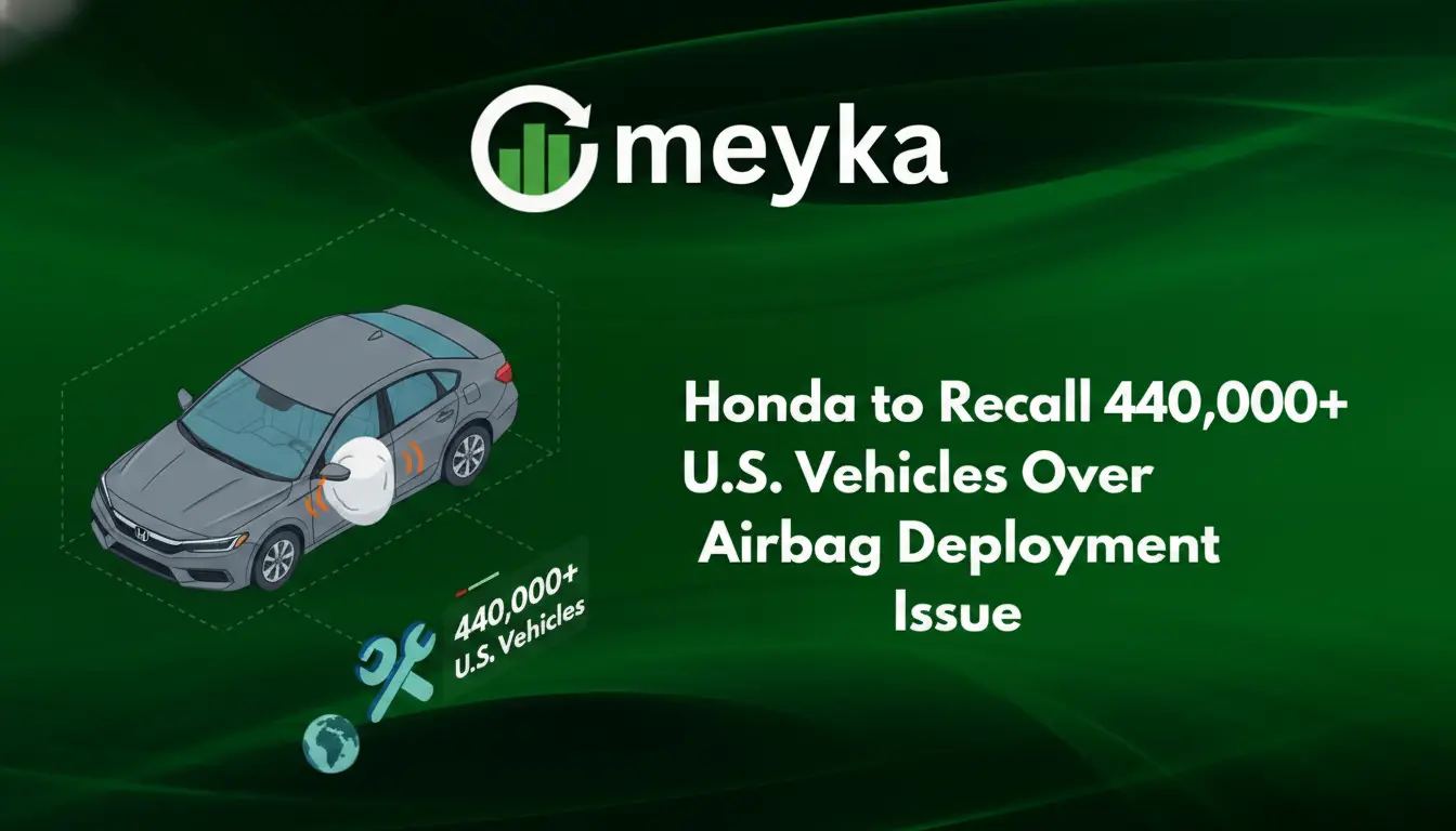 Honda to Recall 440,000+ U.S. Vehicles Over Airbag Deployment Issue