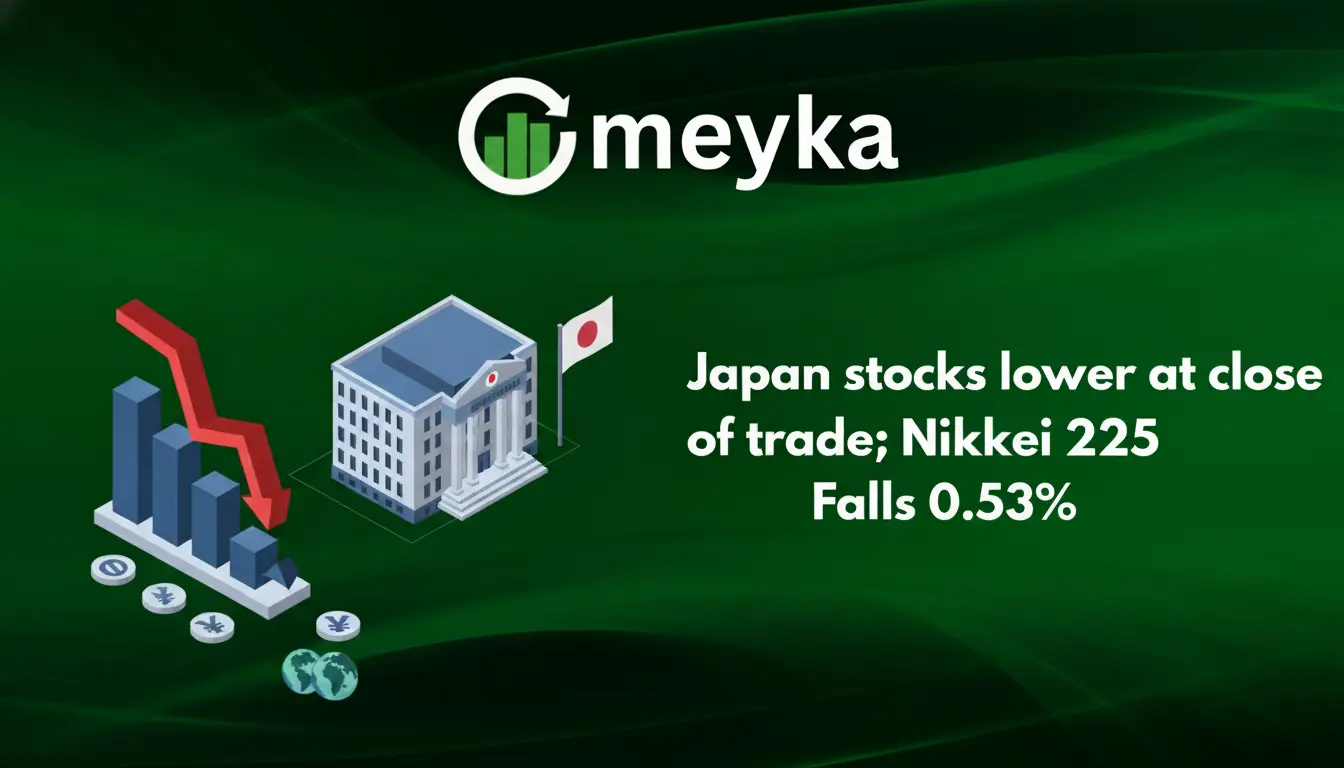Japan stocks lower at close of trade; Nikkei 225 Falls 0.53%