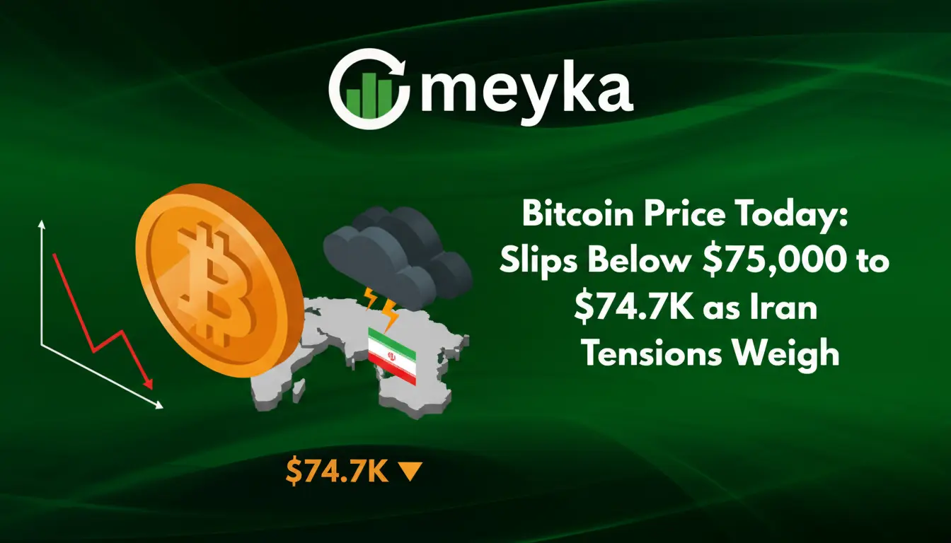 Bitcoin Price Today: Slips Below $75,000 to $74.7K as Iran Tensions Weigh