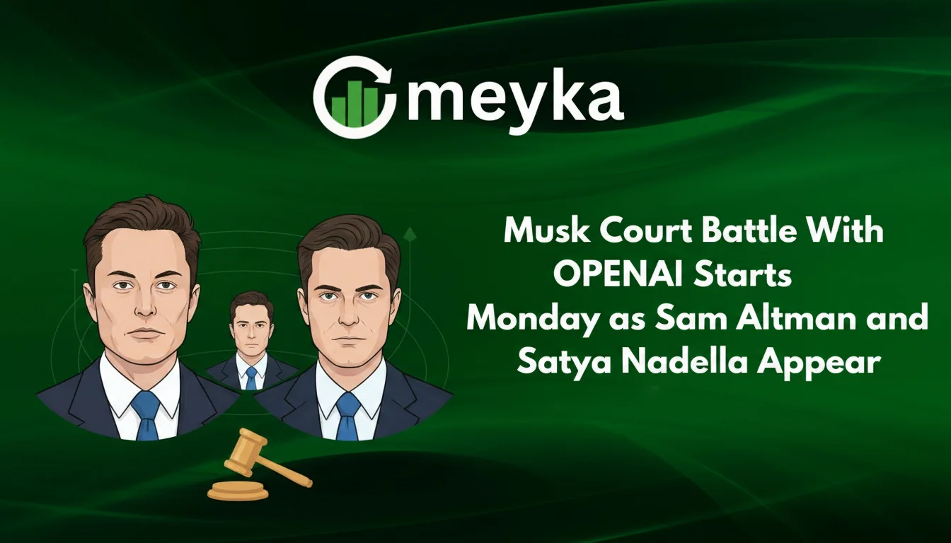 Musk Court Battle With OpenAI Starts Monday as Sam Altman and Satya Nadella Appear