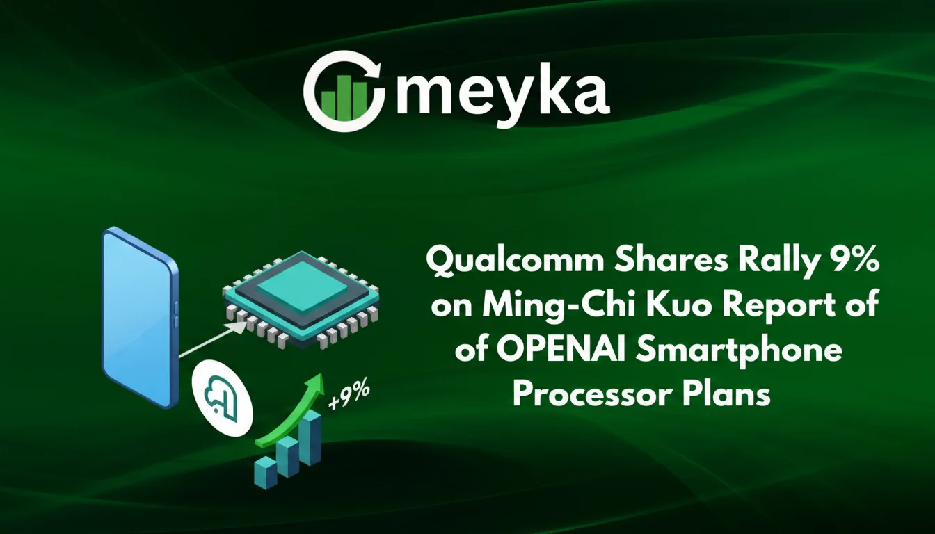 Qualcomm Shares Rally 9% on Ming-Chi Kuo Report of OpenAI Smartphone Processor Plans