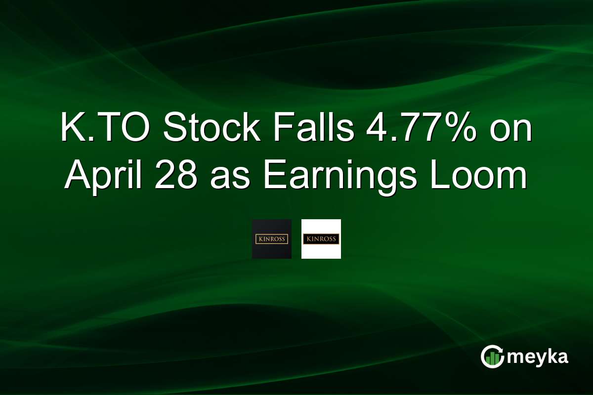 K.TO Stock Falls 4.77% on April 28 as Earnings Loom