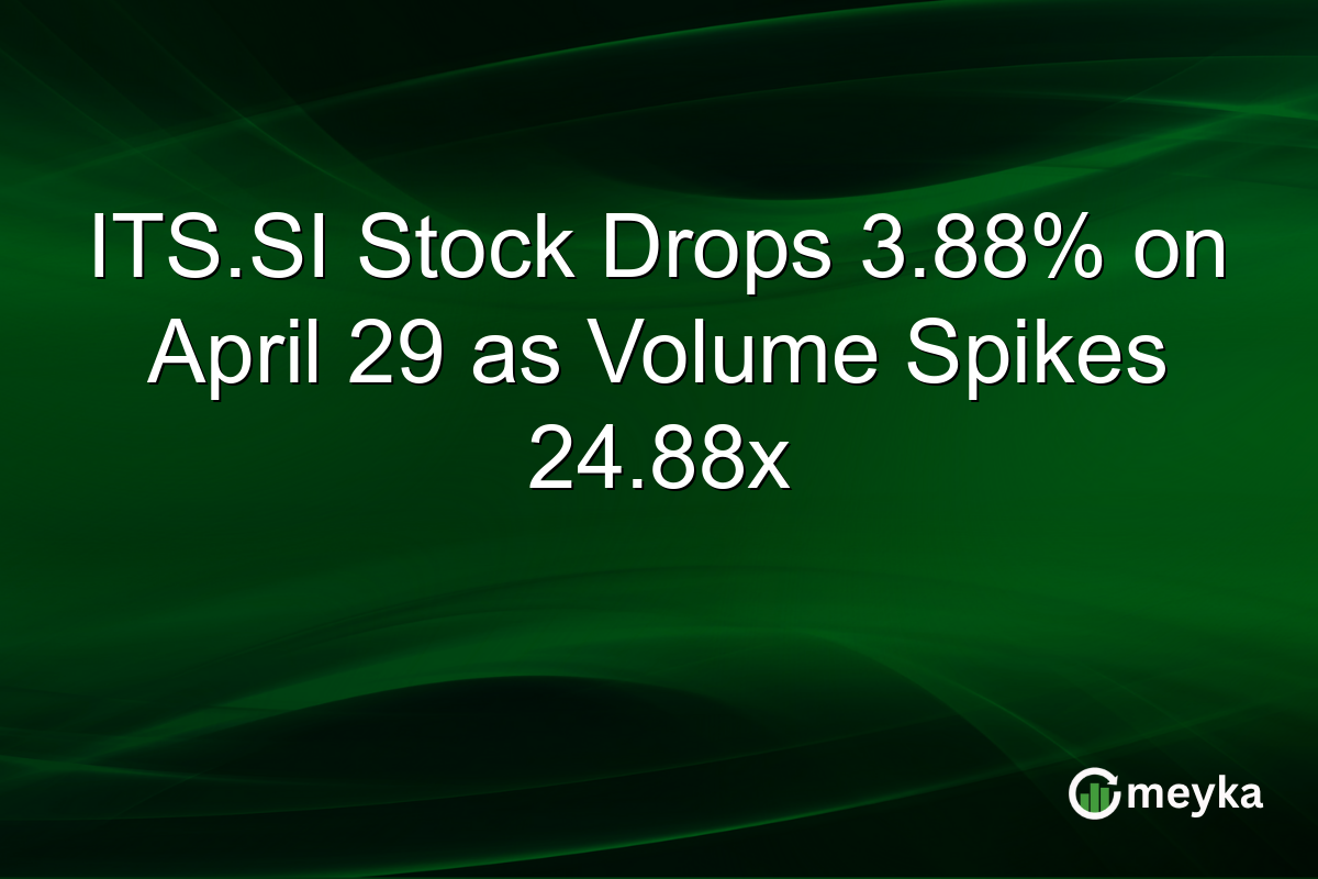ITS.SI Stock Drops 3.88% on April 29 as Volume Spikes 24.88x