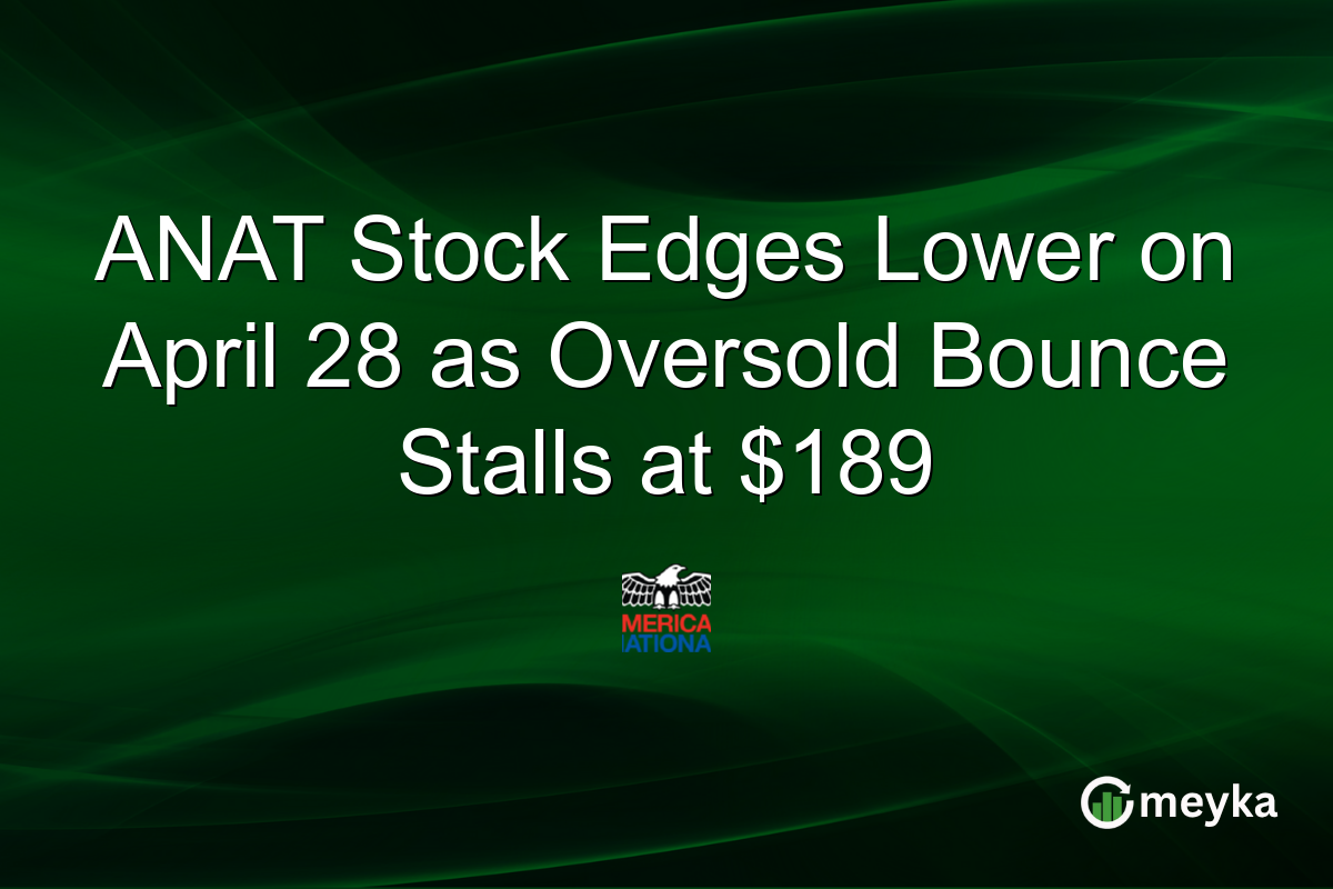ANAT Stock Edges Lower on April 28 as Oversold Bounce Stalls at $189