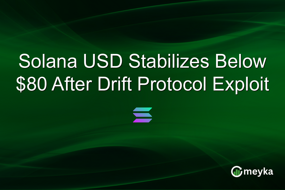 Solana USD Stabilizes Below $80 After Drift Protocol Exploit