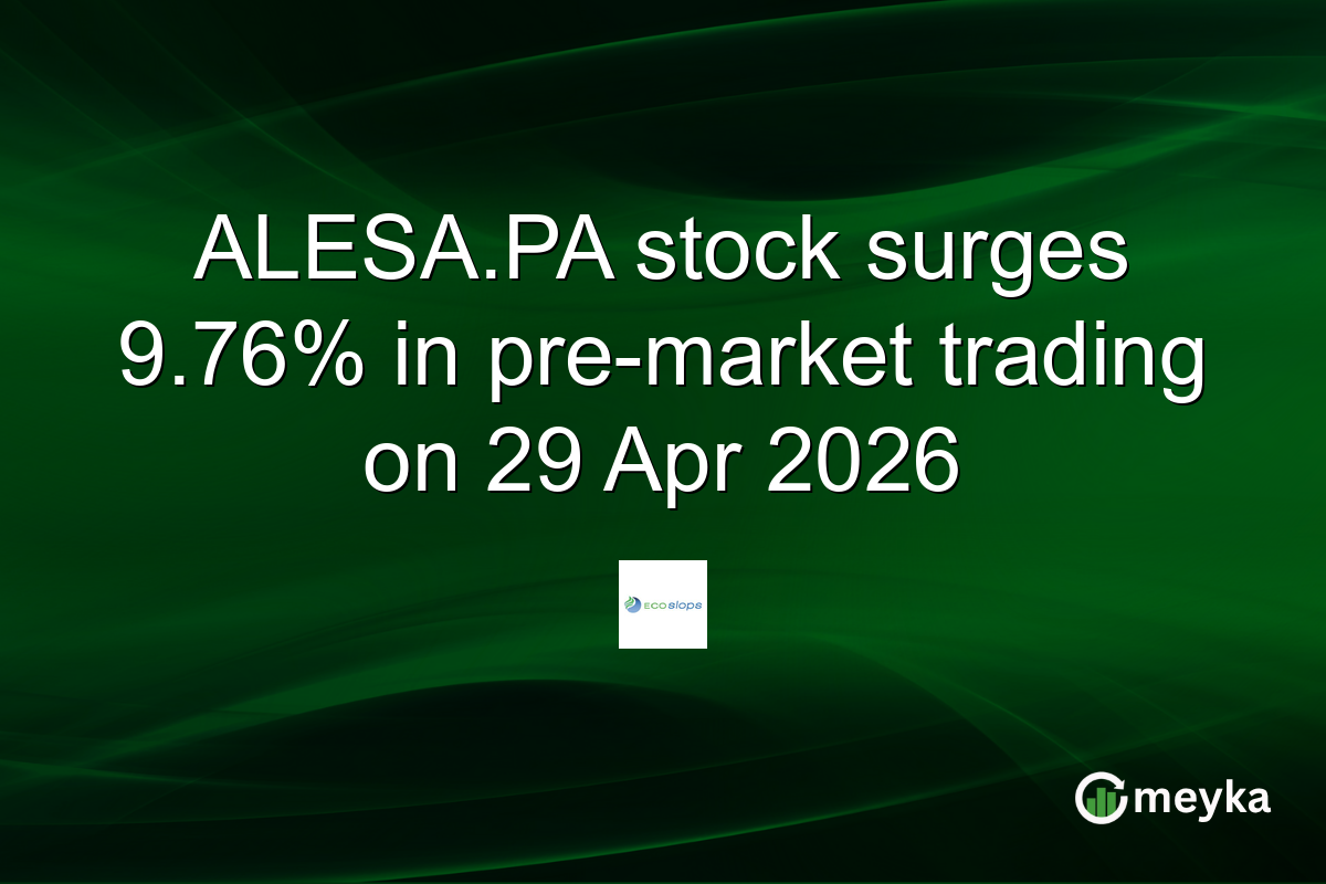 ALESA.PA stock surges 9.76% in pre-market trading on 29 Apr 2026