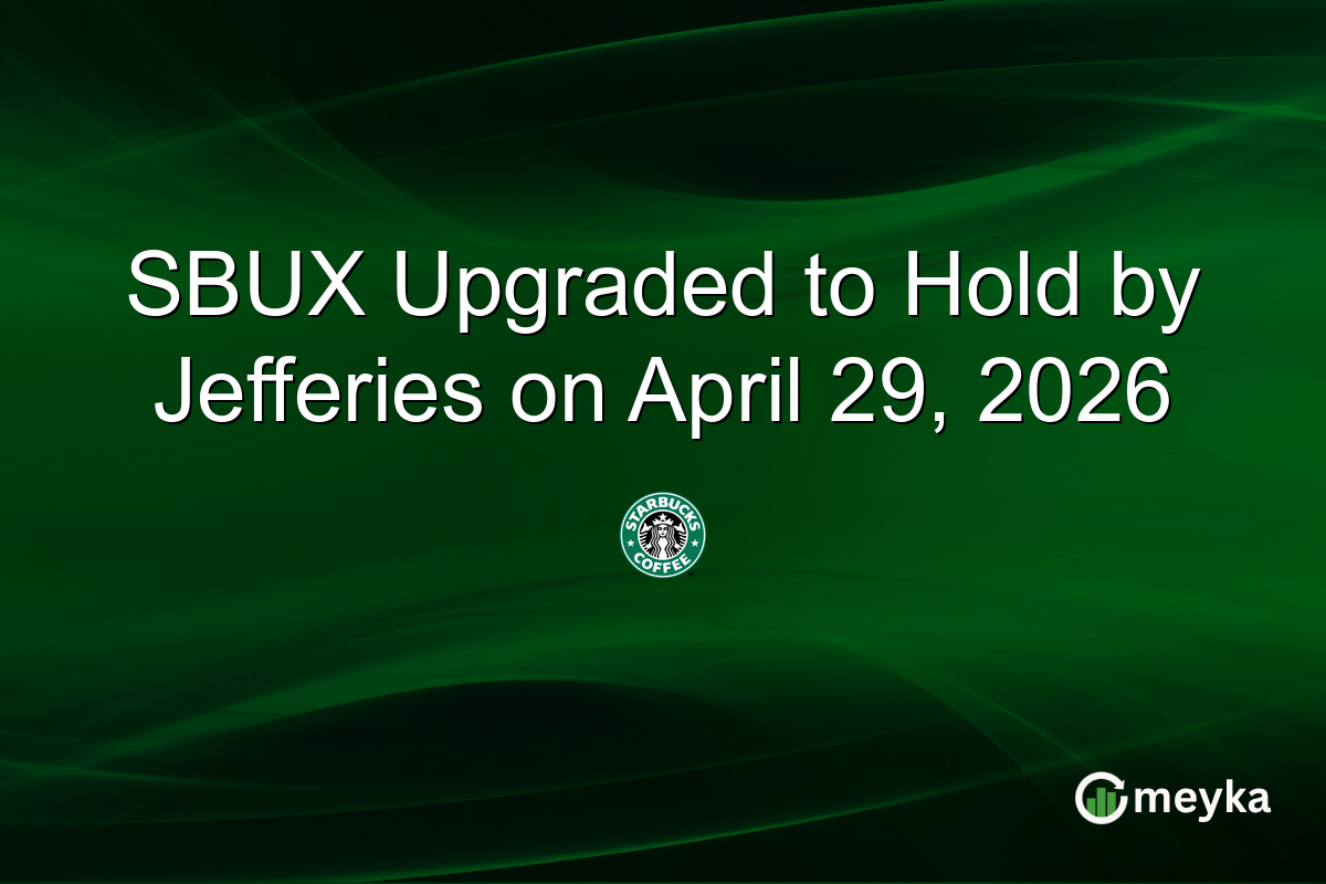 SBUX Upgraded to Hold by Jefferies on April 29, 2026