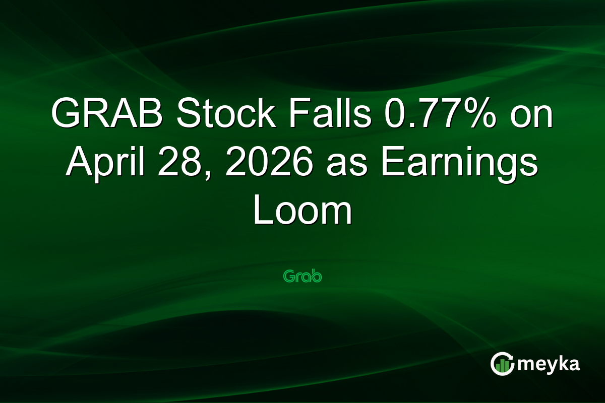 GRAB Stock Falls 0.77% on April 28, 2026 as Earnings Loom