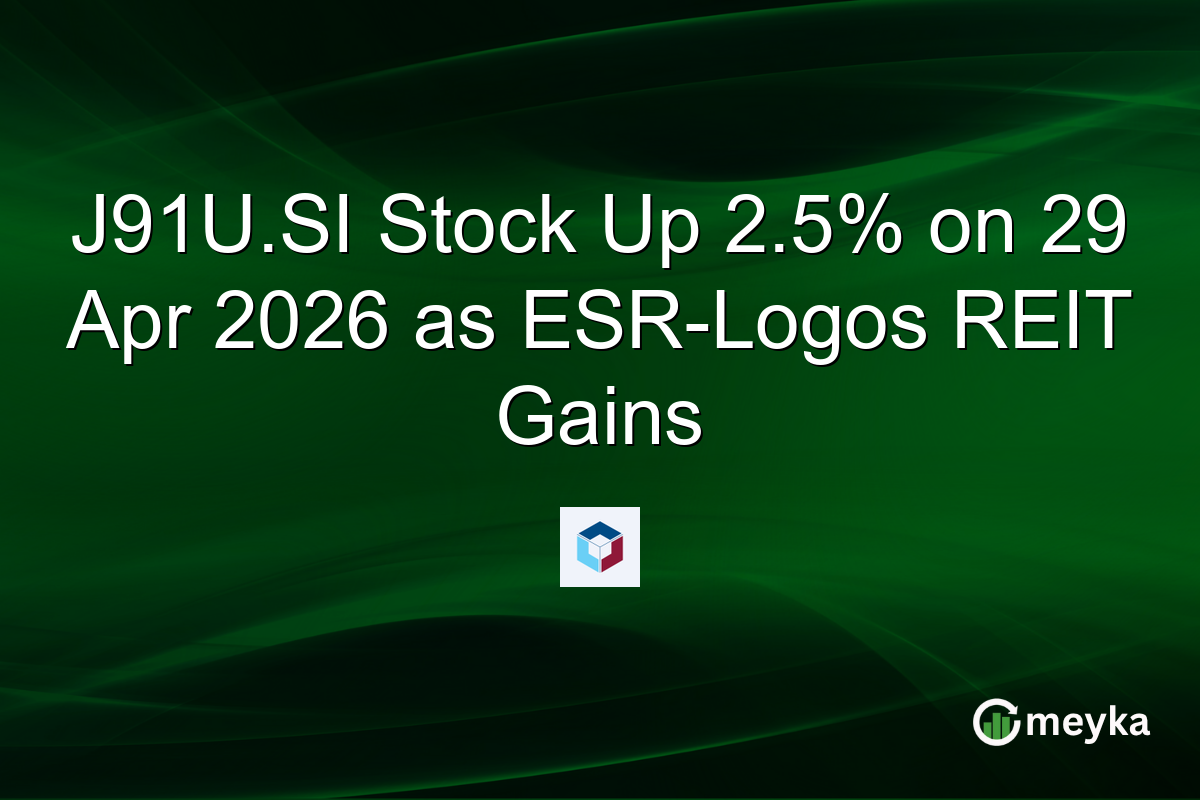 J91U.SI Stock Up 2.5% on 29 Apr 2026 as ESR-Logos REIT Gains