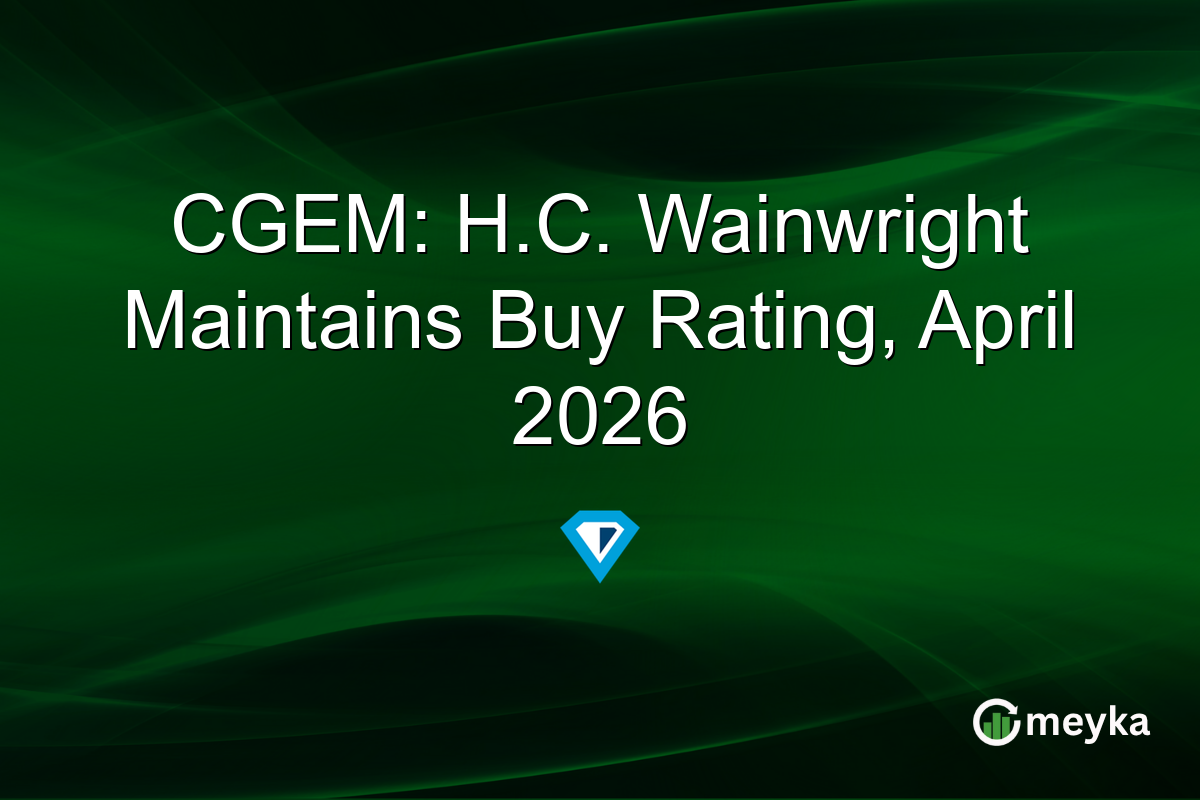 CGEM: H.C. Wainwright Maintains Buy Rating, April 2026