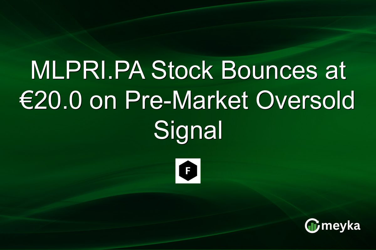 MLPRI.PA Stock Bounces at €20.0 on Pre-Market Oversold Signal