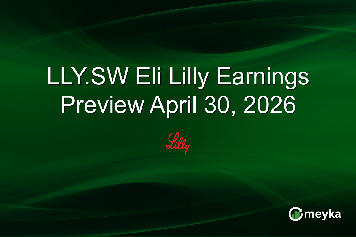 LLY.SW Eli Lilly Earnings Preview April 30, 2026