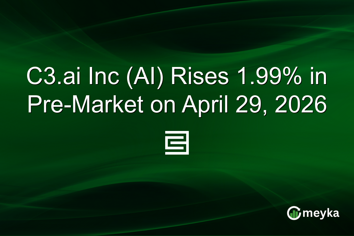 C3.ai Inc (AI) Rises 1.99% in Pre-Market on April 29, 2026