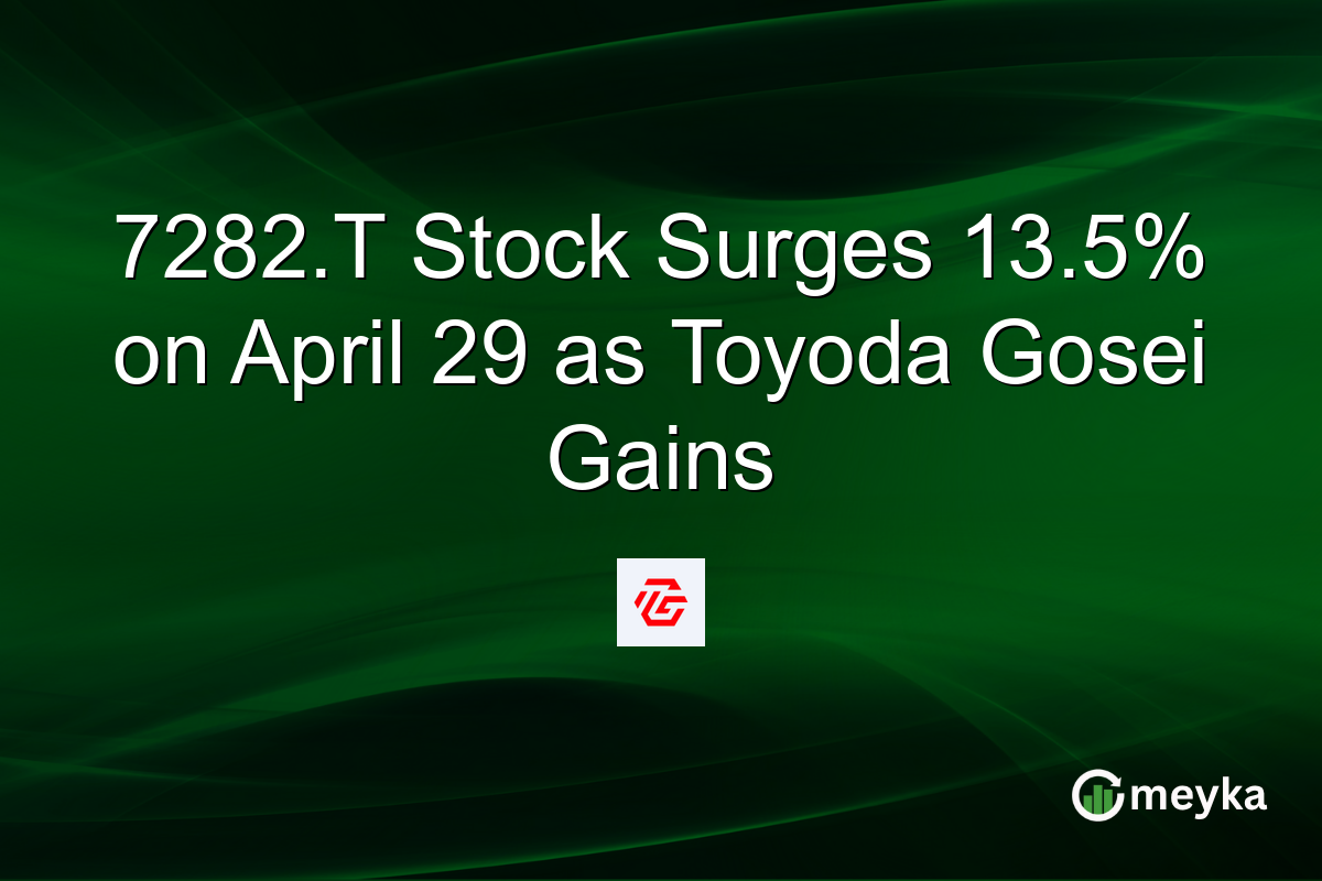 7282.T Stock Surges 13.5% on April 29 as Toyoda Gosei Gains