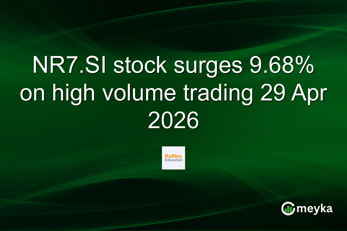 NR7.SI stock surges 9.68% on high volume trading 29 Apr 2026