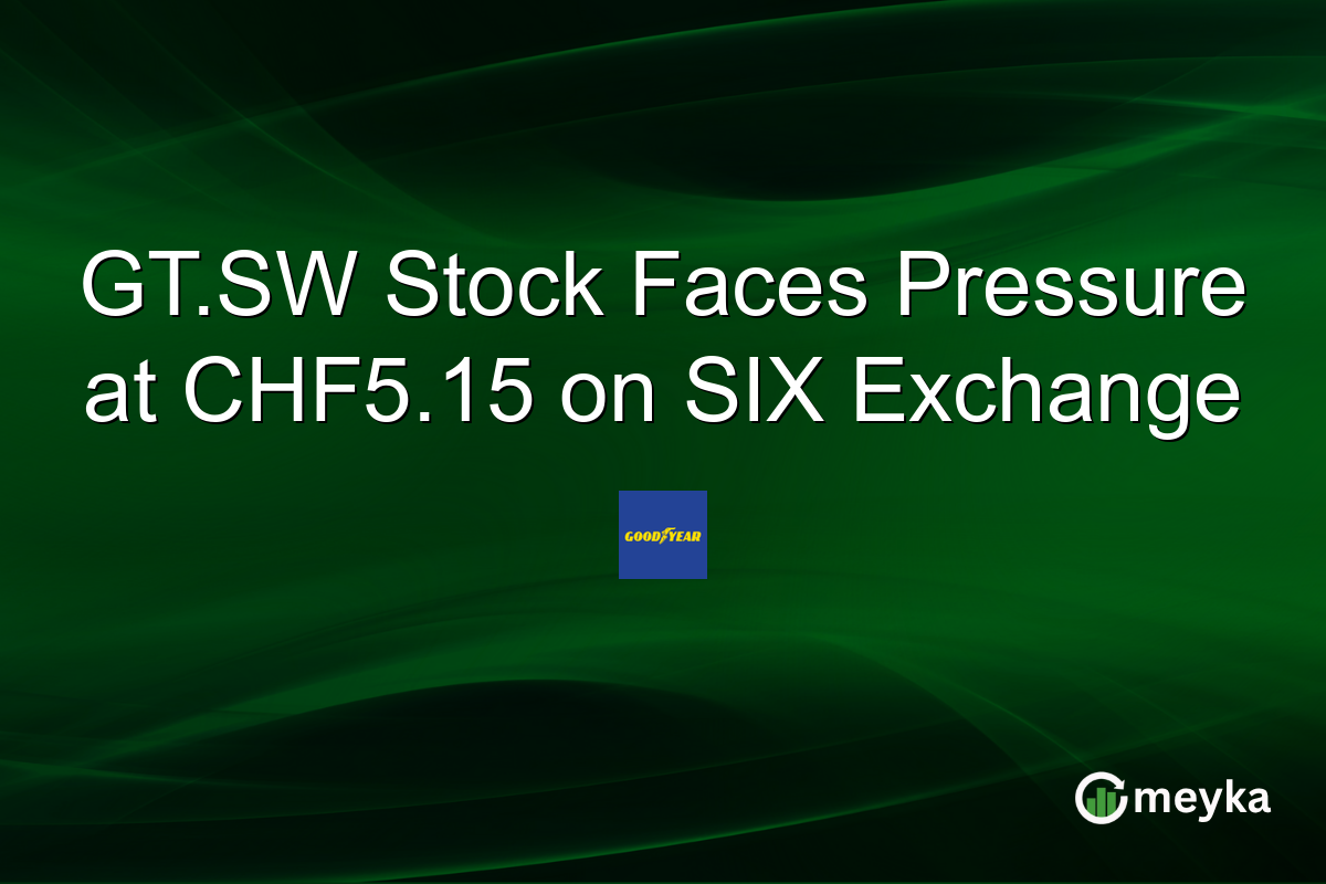 GT.SW Stock Faces Pressure at CHF5.15 on SIX Exchange