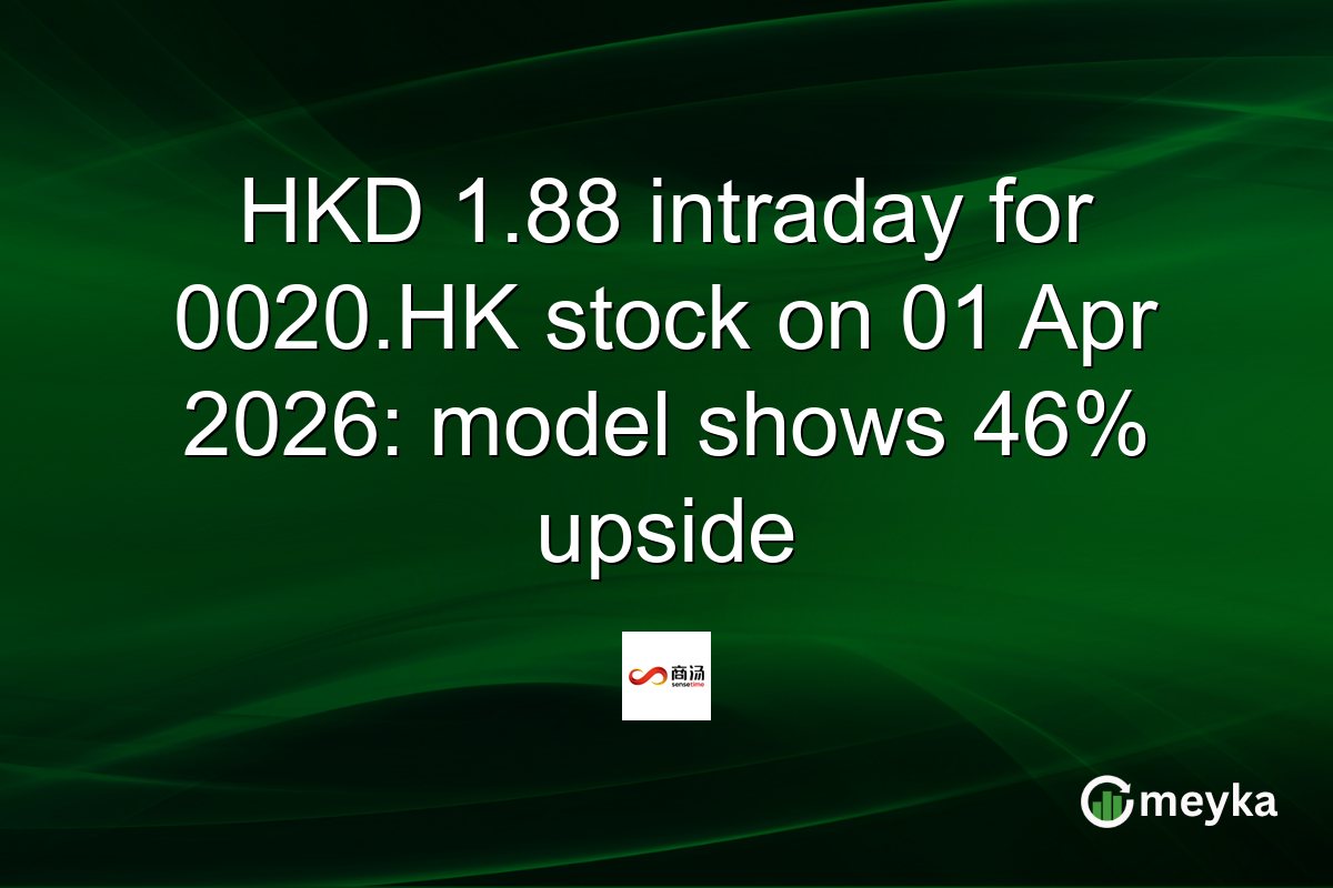 HKD 1.88 intraday for 0020.HK stock on 01 Apr 2026: model shows 46% upside