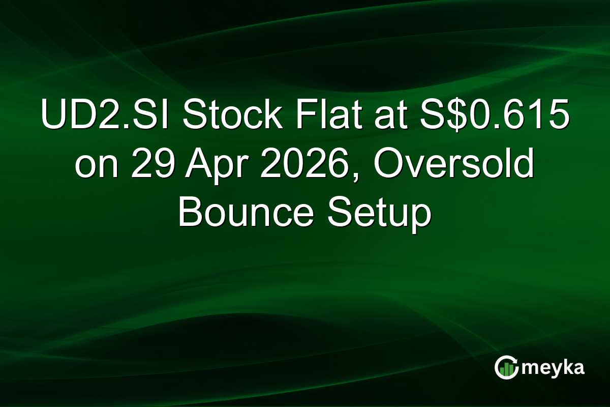 UD2.SI Stock Flat at S$0.615 on 29 Apr 2026, Oversold Bounce Setup