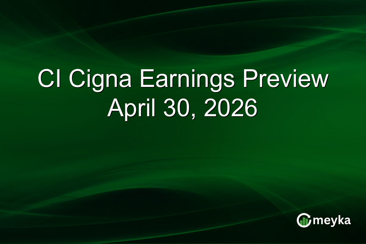 CI Cigna Earnings Preview April 30, 2026