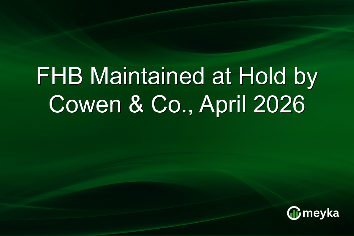 FHB Maintained at Hold by Cowen & Co., April 2026