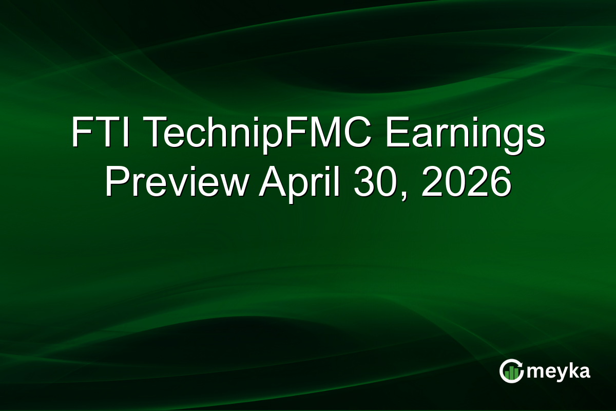 FTI TechnipFMC Earnings Preview April 30, 2026