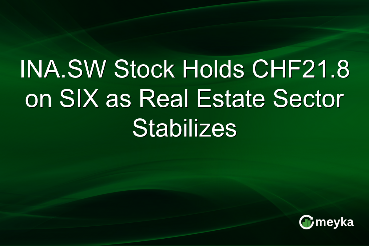 INA.SW Stock Holds CHF21.8 on SIX as Real Estate Sector Stabilizes