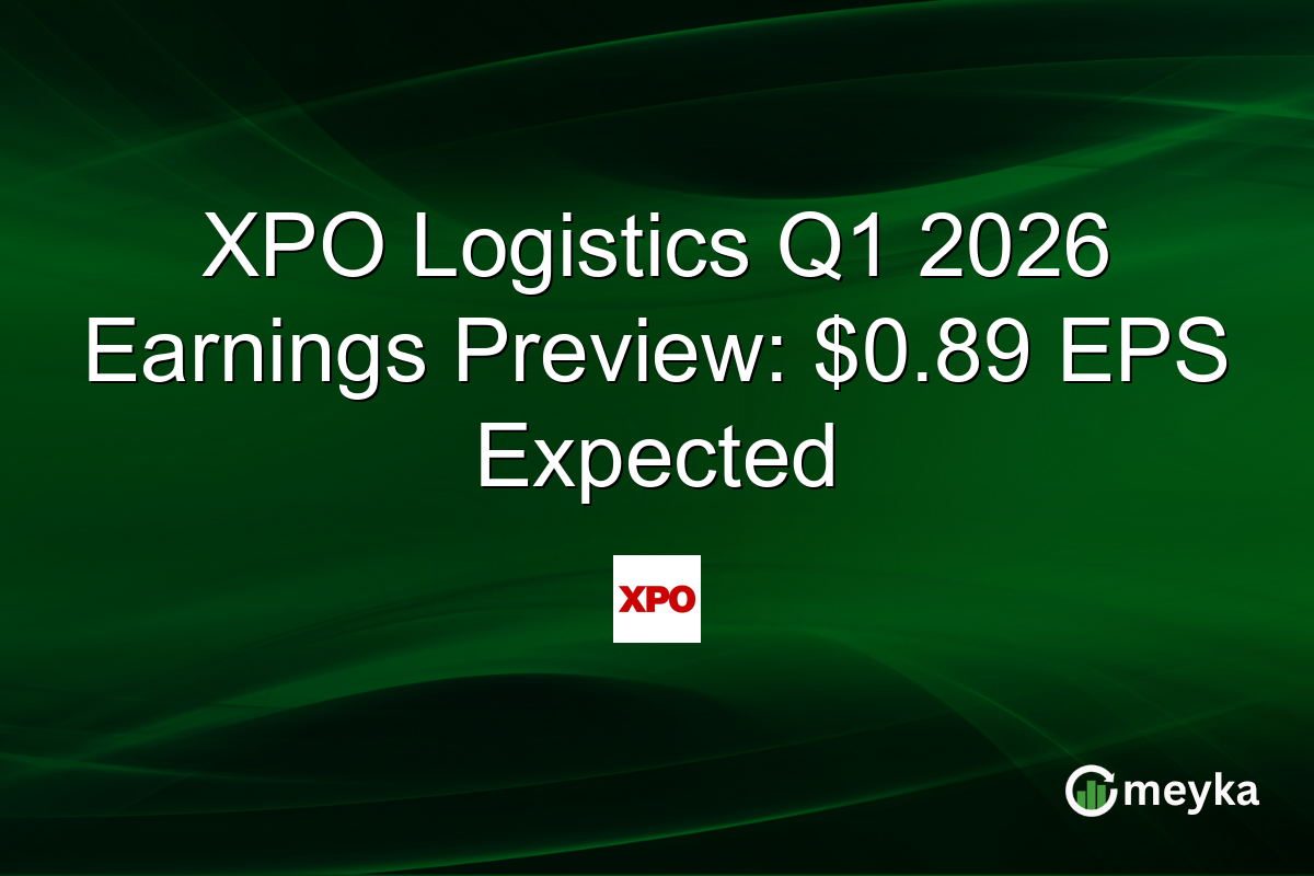 XPO Logistics Q1 2026 Earnings Preview: $0.89 EPS Expected