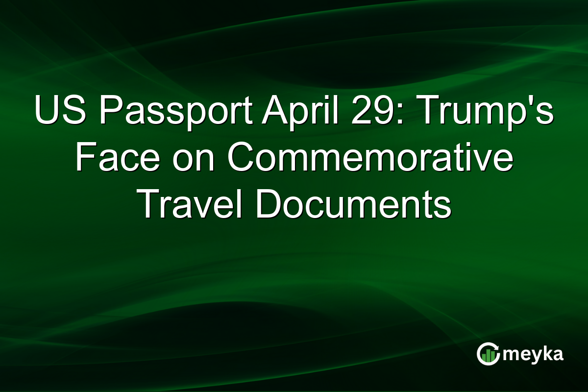 US Passport April 29: Trump’s Face on Commemorative Travel Documents