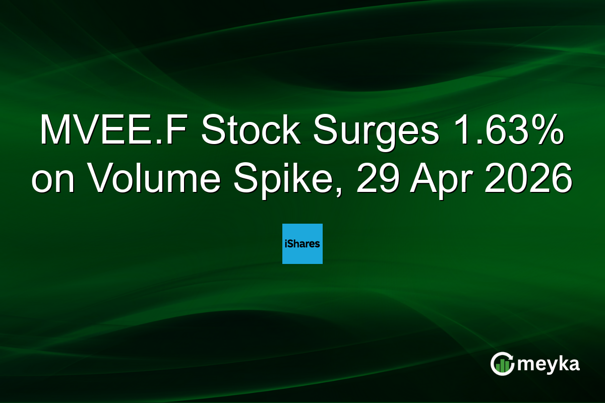 MVEE.F Stock Surges 1.63% on Volume Spike, 29 Apr 2026