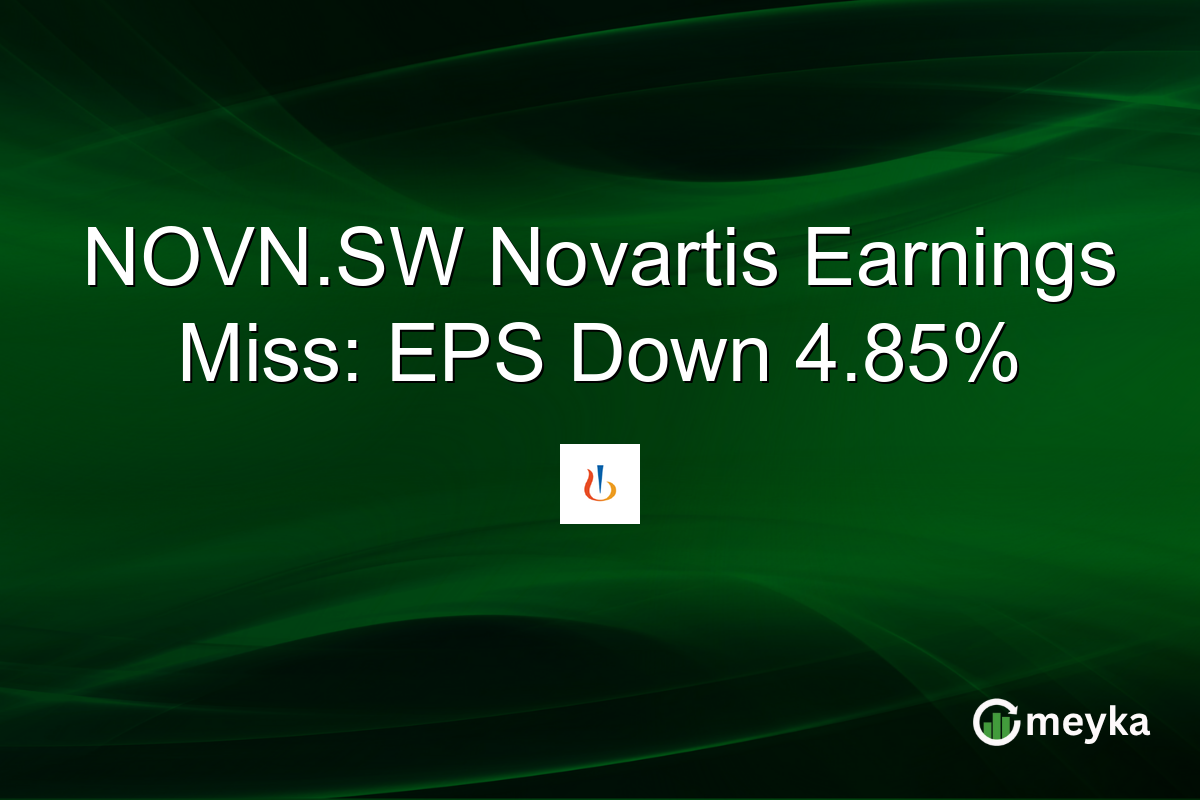 NOVN.SW Novartis Earnings Miss: EPS Down 4.85%