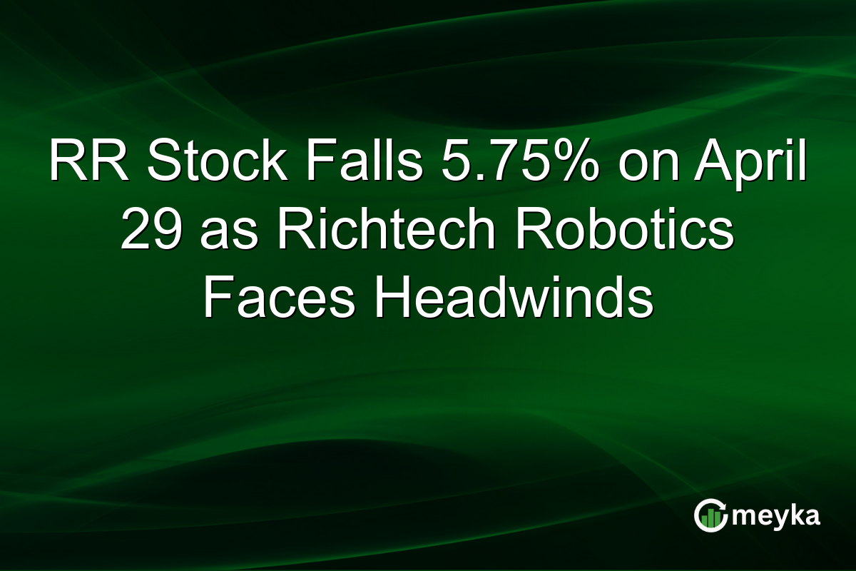 RR Stock Falls 5.75% on April 29 as Richtech Robotics Faces Headwinds
