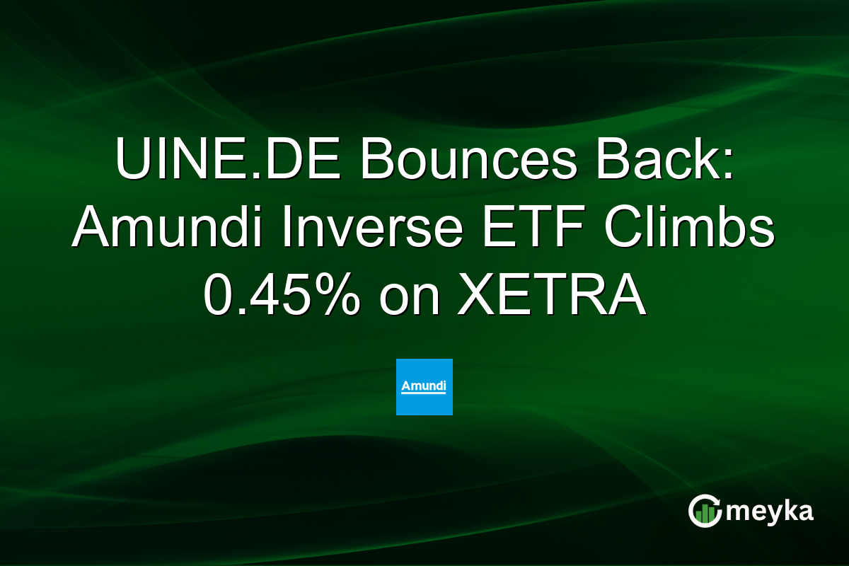 UINE.DE Bounces Back: Amundi Inverse ETF Climbs 0.45% on XETRA