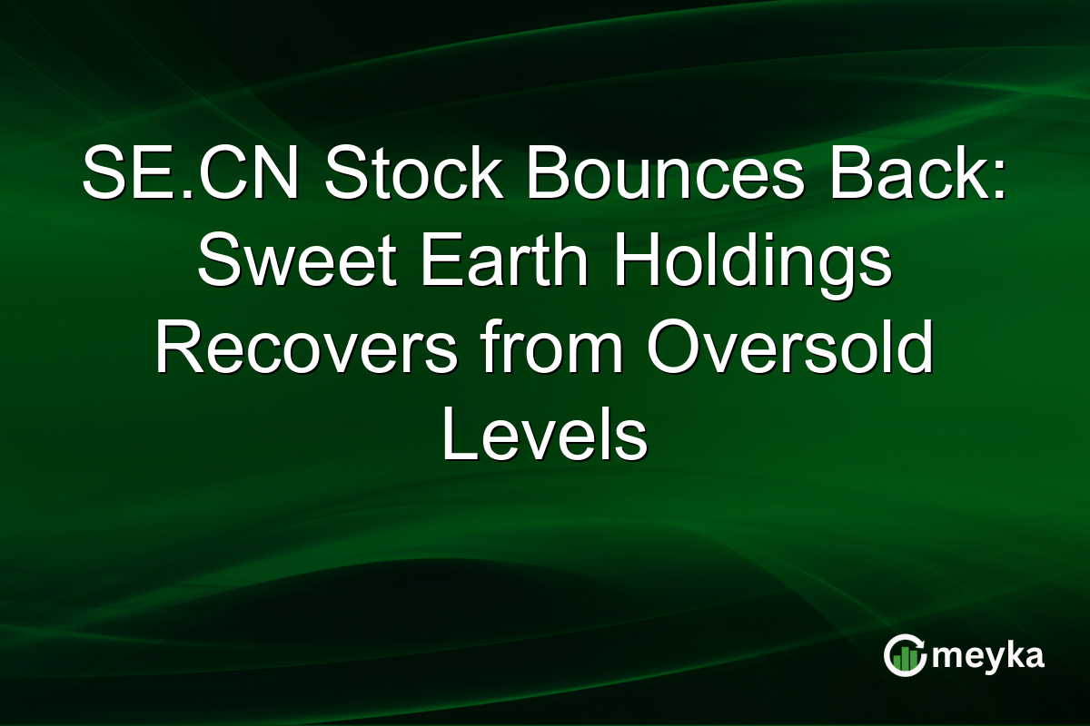 SE.CN Stock Bounces Back: Sweet Earth Holdings Recovers from Oversold Levels