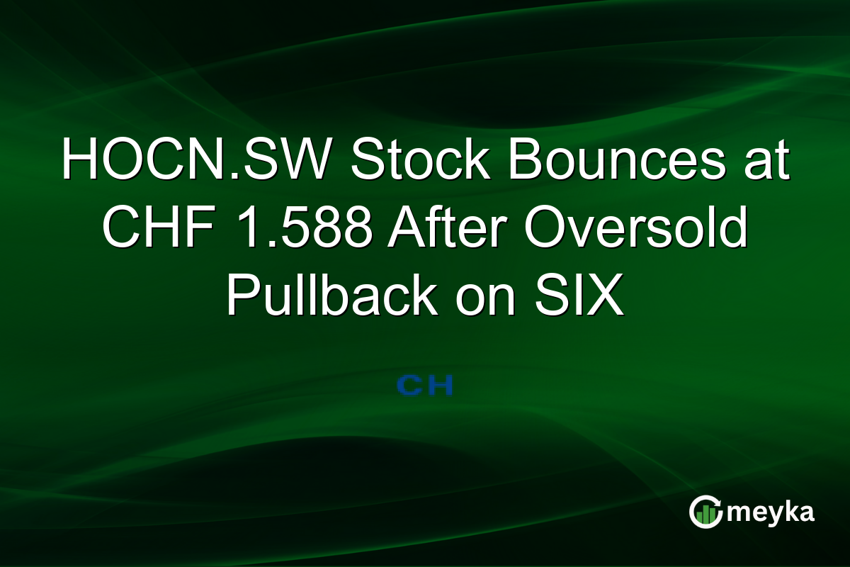 HOCN.SW Stock Bounces at CHF 1.588 After Oversold Pullback on SIX