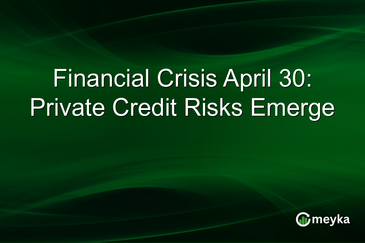 Financial Crisis April 30: Private Credit Risks Emerge