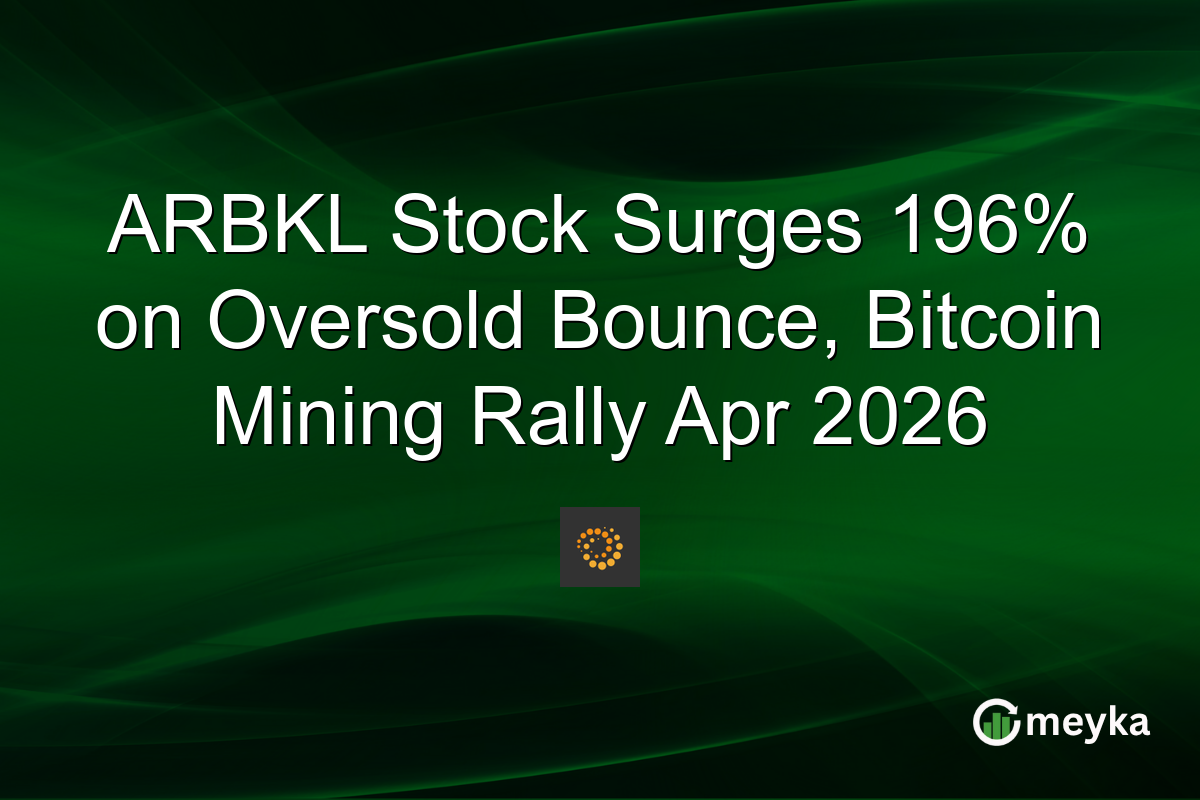 ARBKL Stock Surges 196% on Oversold Bounce, Bitcoin Mining Rally Apr 2026