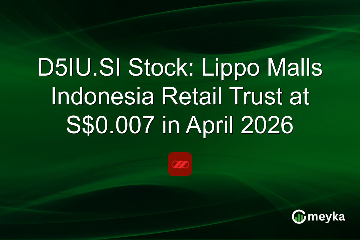 D5IU.SI Stock: Lippo Malls Indonesia Retail Trust at S$0.007 in April 2026