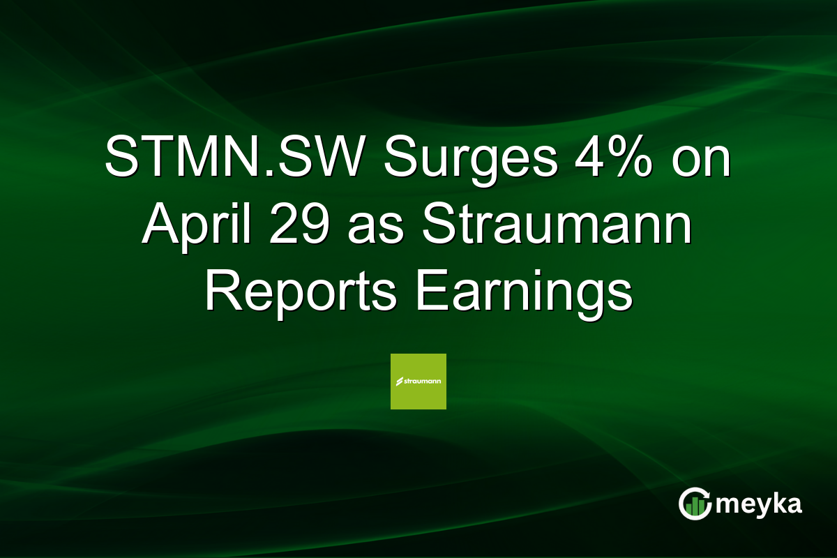 STMN.SW Surges 4% on April 29 as Straumann Reports Earnings