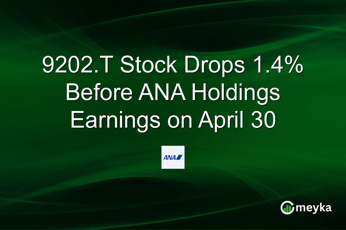 9202.T Stock Drops 1.4% Before ANA Holdings Earnings on April 30