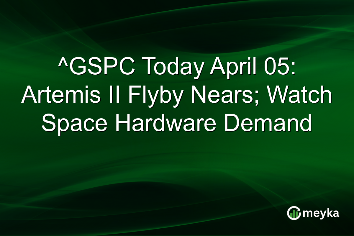 ^GSPC Today April 05: Artemis II Flyby Nears; Watch Space Hardware Demand