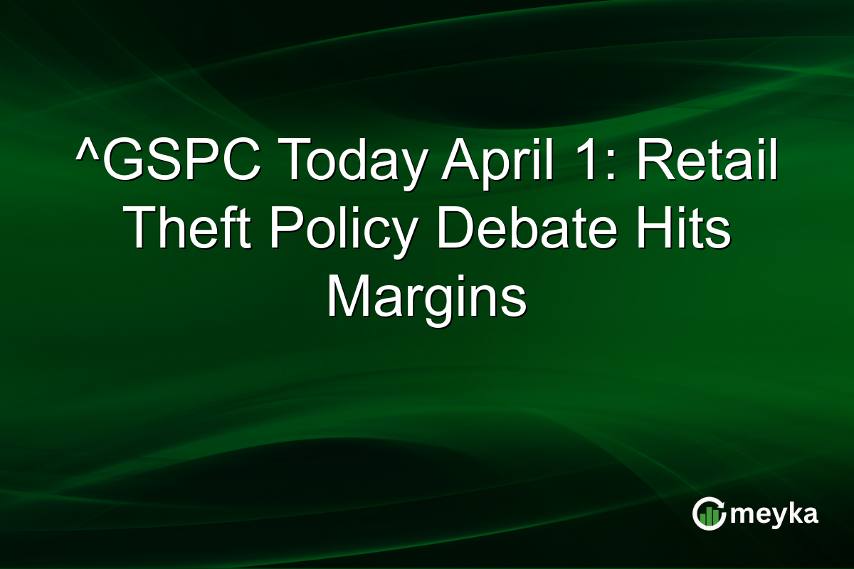^GSPC Today April 1: Retail Theft Policy Debate Hits Margins