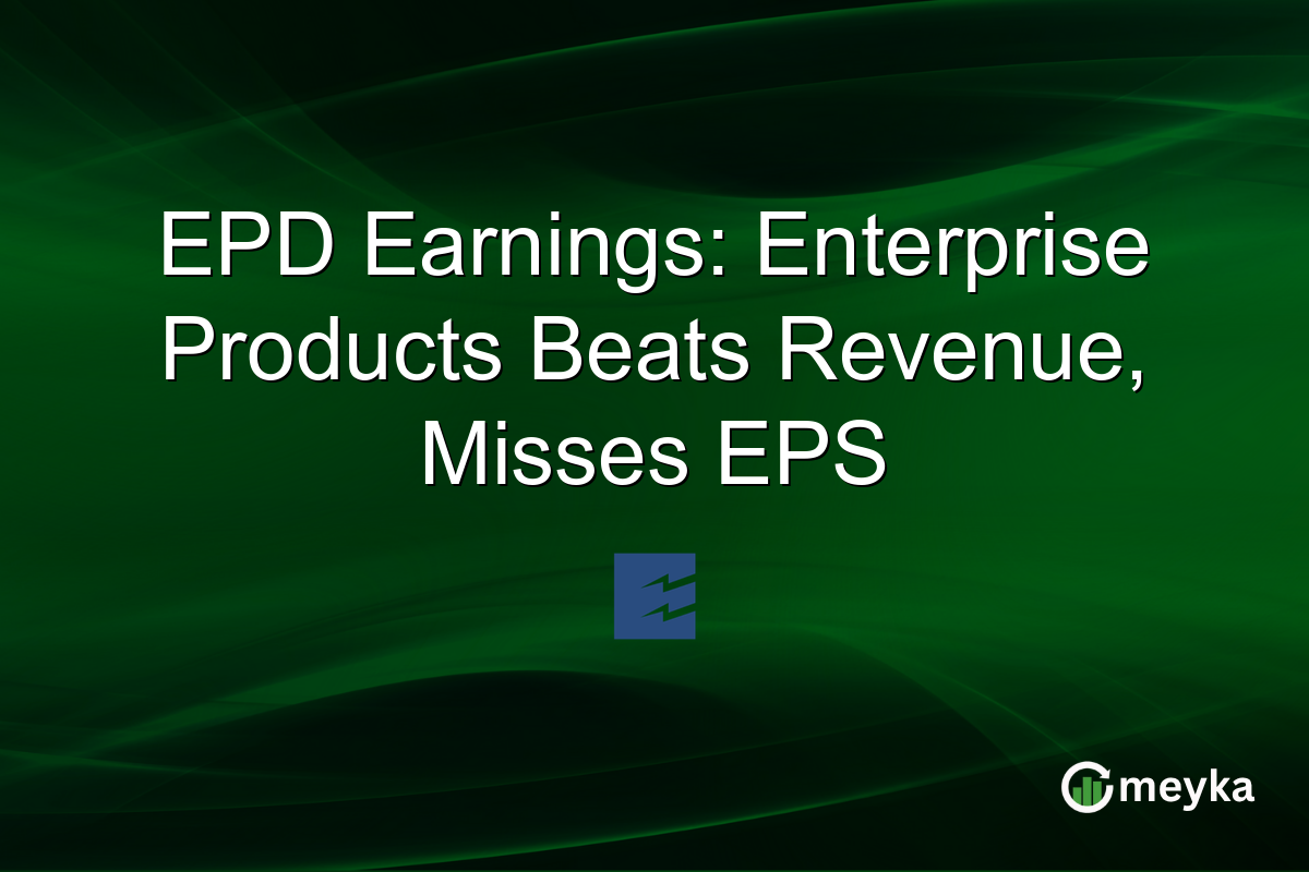 EPD Earnings: Enterprise Products Beats Revenue, Misses EPS