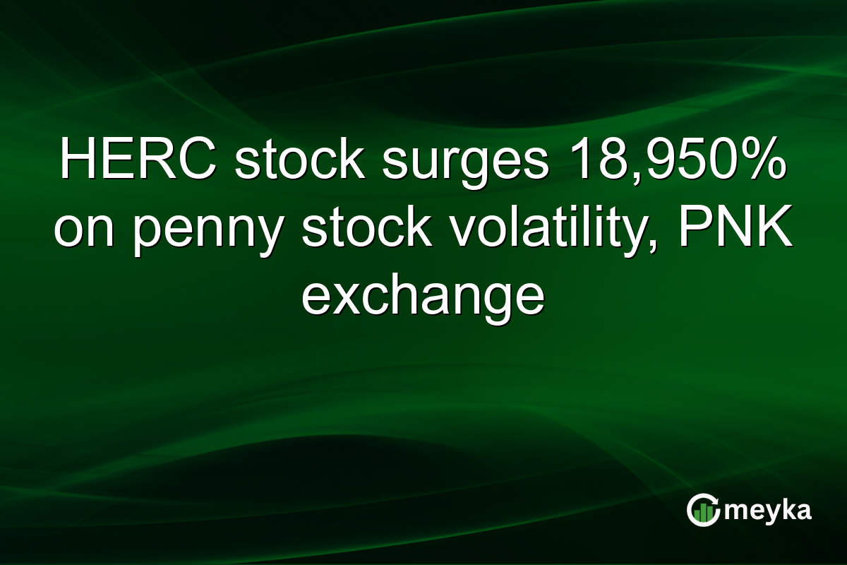 HERC stock surges 18,950% on penny stock volatility, PNK exchange
