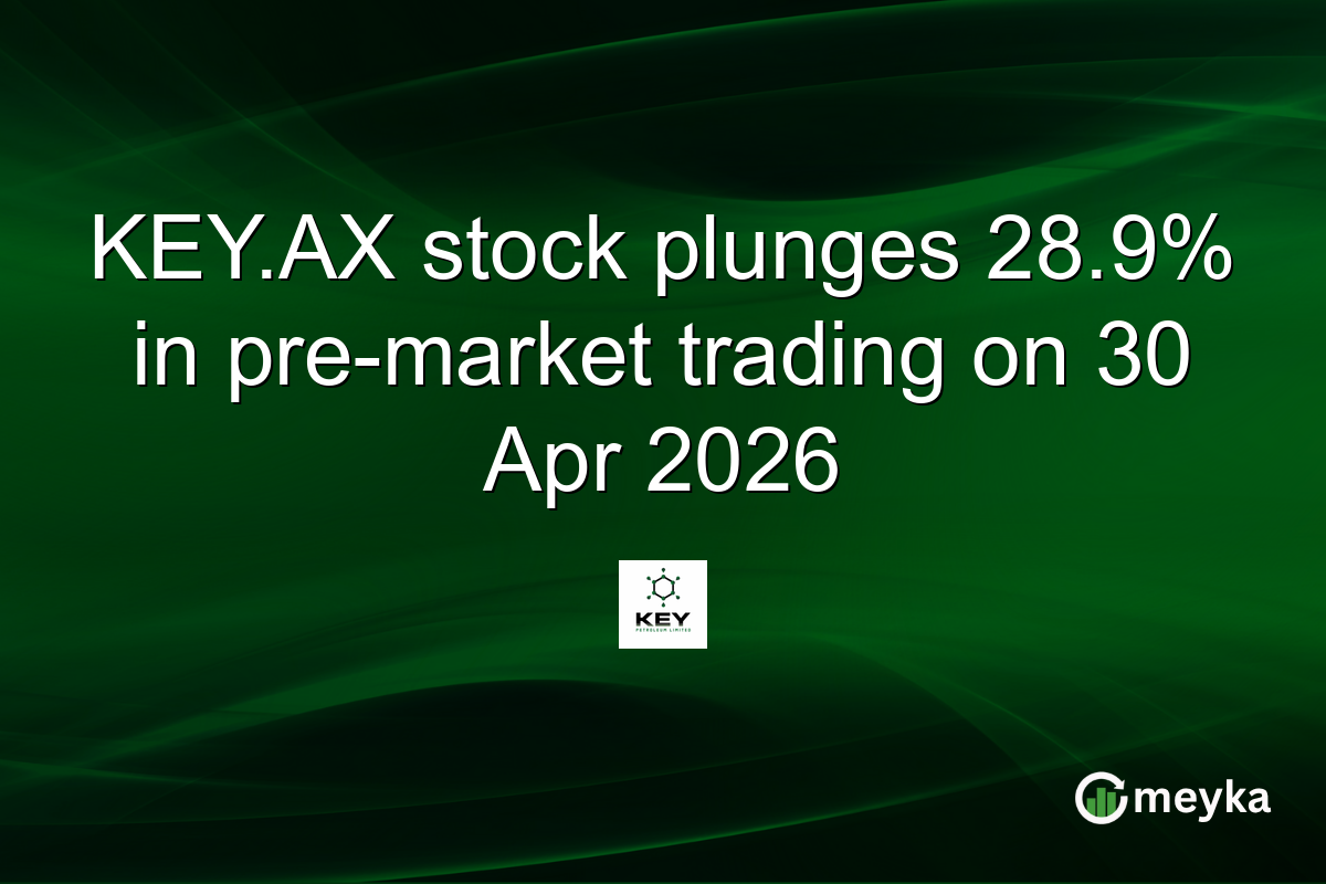 KEY.AX stock plunges 28.9% in pre-market trading on 30 Apr 2026
