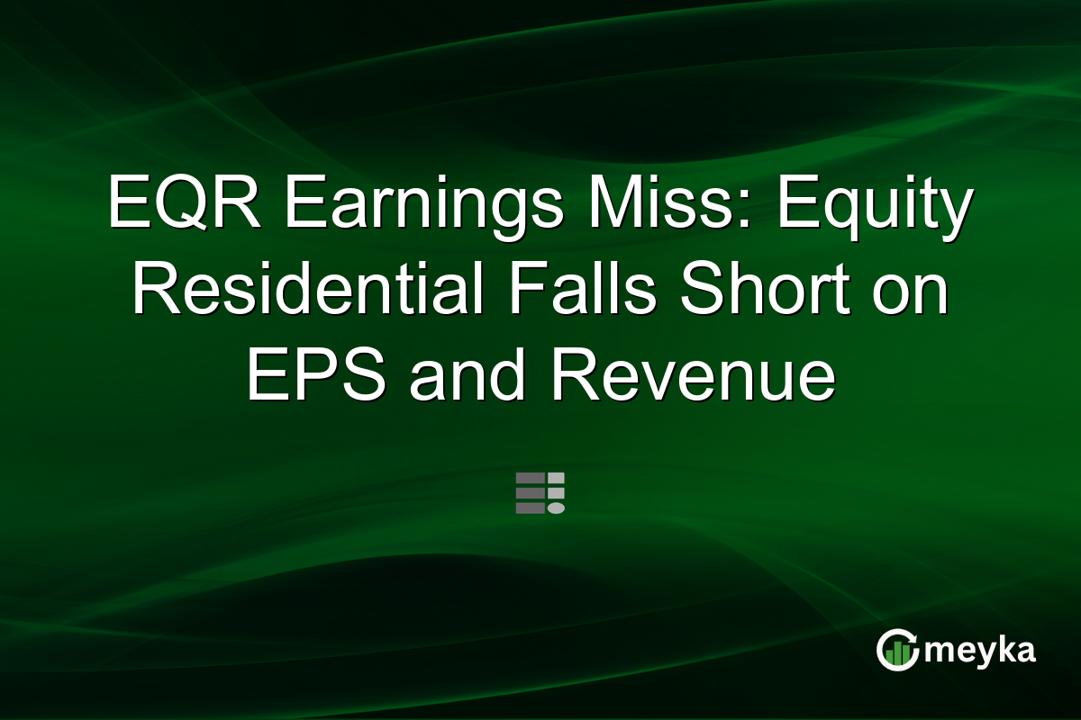 EQR Earnings Miss: Equity Residential Falls Short on EPS and Revenue