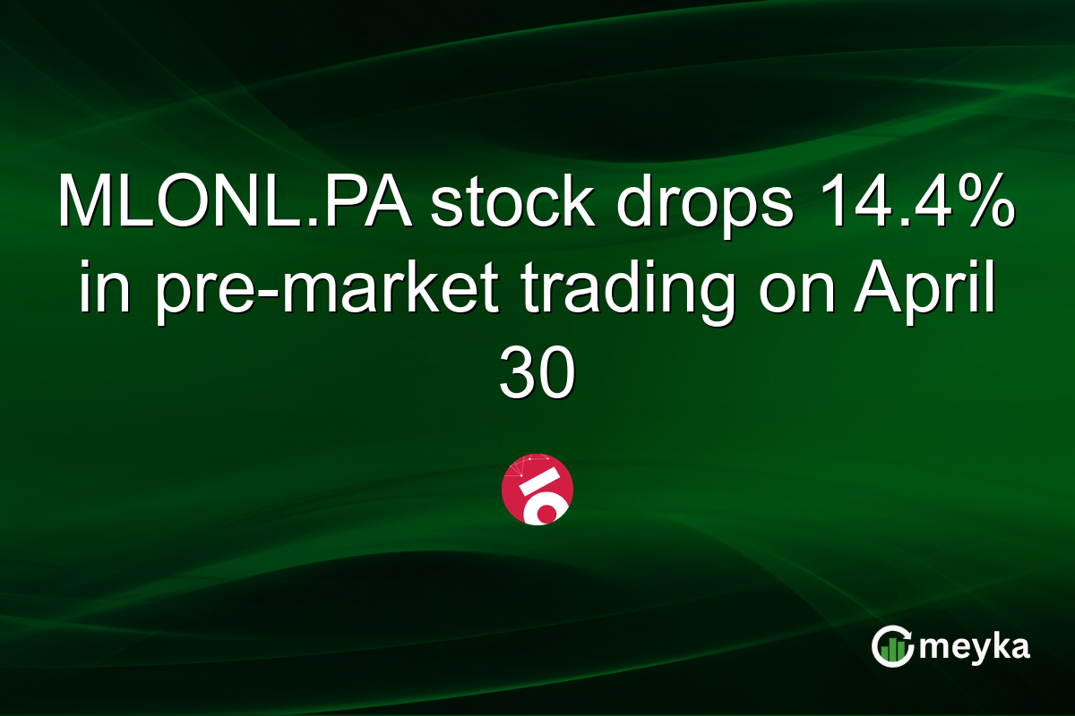 MLONL.PA stock drops 14.4% in pre-market trading on April 30