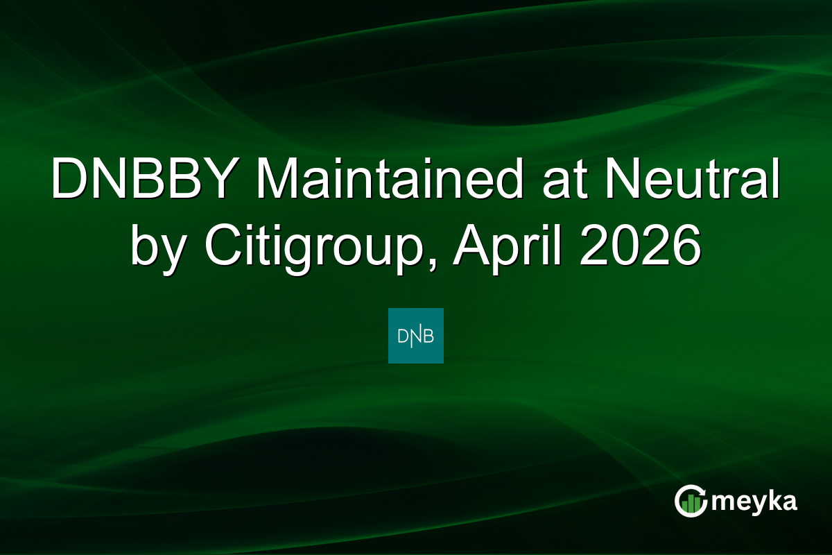 DNBBY Maintained at Neutral by Citigroup, April 2026